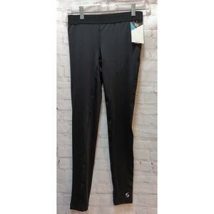 Soffee DRI  XS Junior Women Low rise Black Active Athletic Base Layer Pants